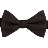 CP110001 | Black Faille Pre-tied Bow Tie & Cummerbund Set
