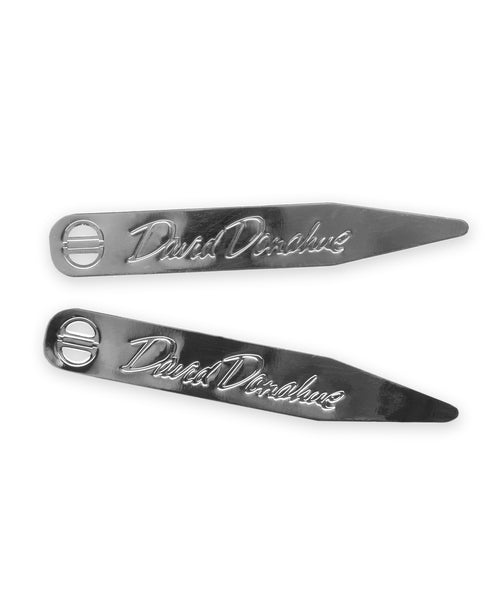 CS613900 | Silver Plated Collar Stays (9 Pair-3 Sizes)