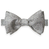 CH05582042 | Silver Paisley Self Tie Bow Tie & Cummerbund Set