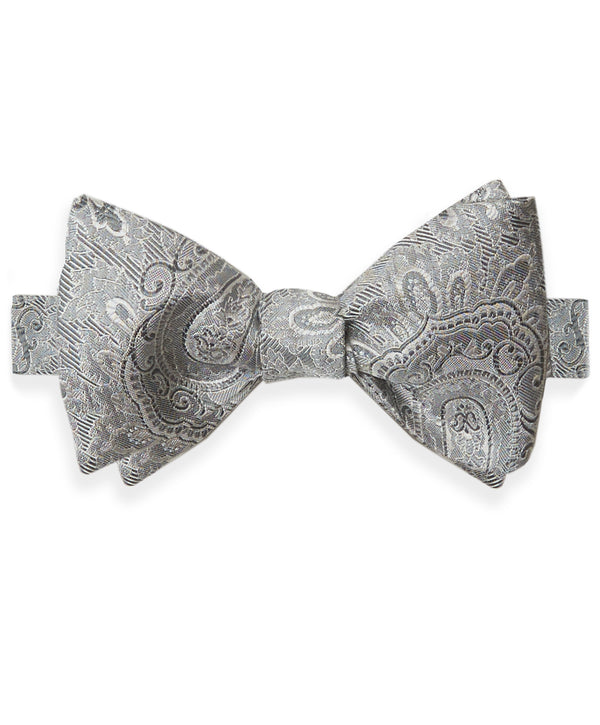 CH05582042 | Silver Paisley Self Tie Bow Tie & Cummerbund Set