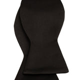 HT100001 | Black Satin Self-tie Bow Tie