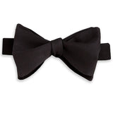 HT110001 | Black Faille Self-tie Bow Tie