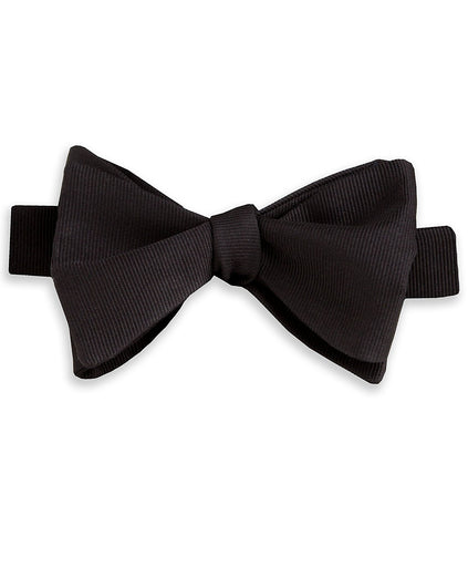 HT110001 | Black Faille Self-tie Bow Tie