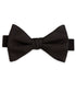 PT110001 | Black Faille Pre-tied Bow
