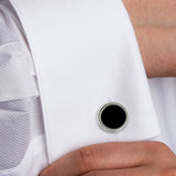 SS806302 | Sterling Silver & Onyx Stud Set