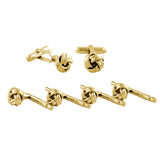 SS812009 | Knot Polished Brass Stud Set