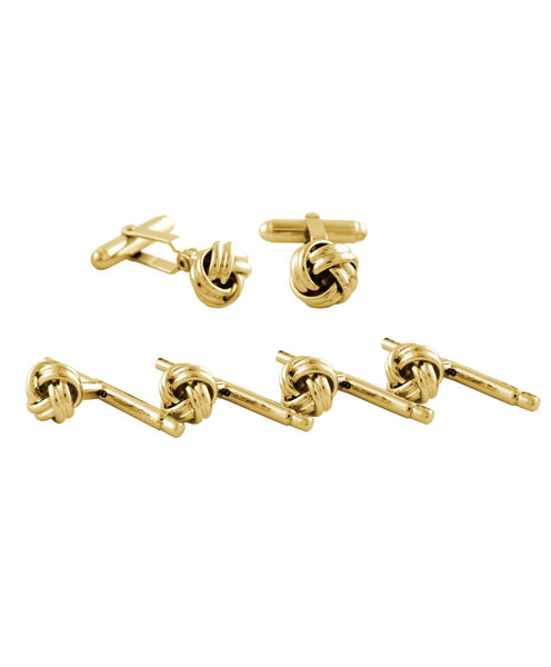 SS812009 | Knot Polished Brass Stud Set