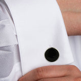 SS854900 | Onyx & Brass Stud Set