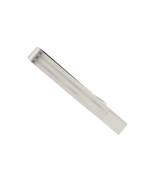 TB310202 | Multi Stripe Solid Tipped Silver Tie Bar