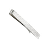TB310602 | Silver Diagonal Striped Tie Bar